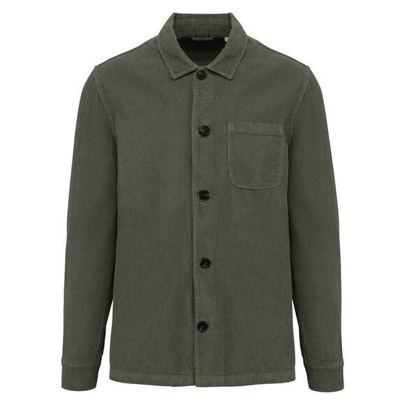 Native Spirit Mens Corduroy Washed Jacket / Natural Khaki